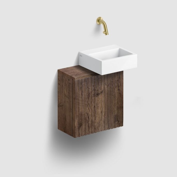 Clou Verti CL07106603664 bovenblad, t.b.v. fonteinonderkast, donker eiken