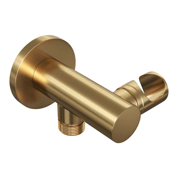 Brauer Carving 5-GG-122 thermostatische inbouw regendouche 3-weg omstelling SET 26 goud geborsteld PVD