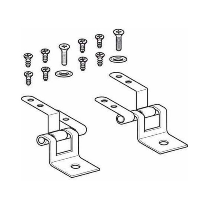 Geberit 598185000 set van 2 scharnieren voor toiletzitting chroom