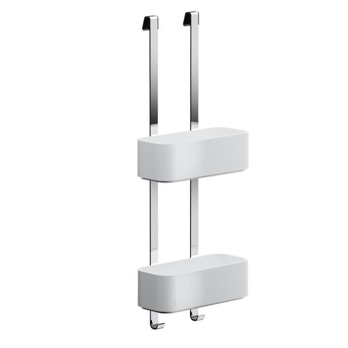 Geesa Frame 918902-02 ophangbaar doucherek 25 cm chroom/ wit