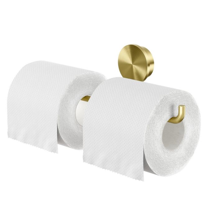 Geesa Opal Brushed Gold 917218-07 toiletrolhouder dubbel goud geborsteld