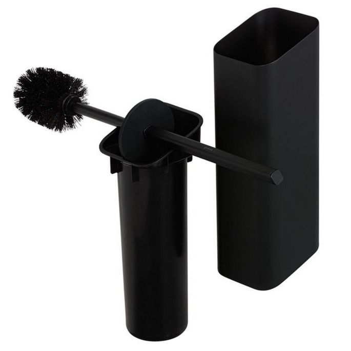 Geesa Shift Black 919911-06-06 toiletborstel met houder muurbevestiging mat zwart