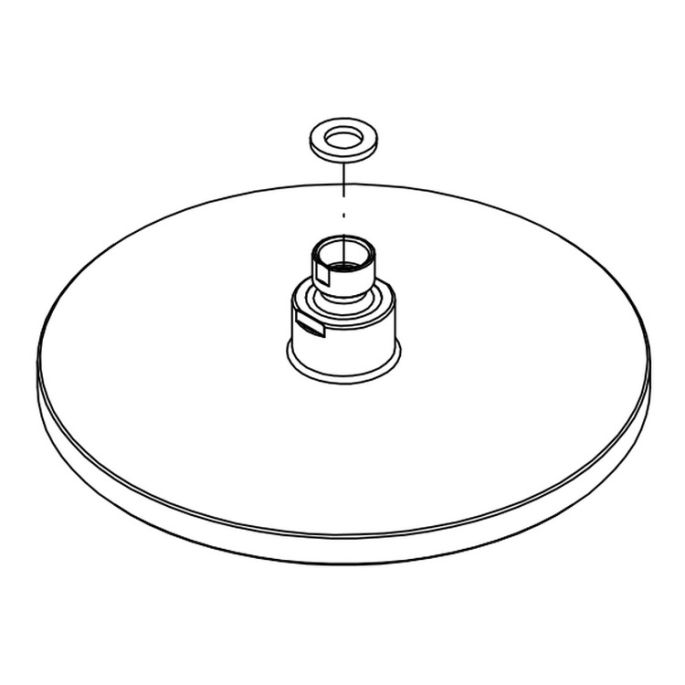 HSK Shower & Co! E98521-39-41 hoofddouche rond 200x34mm chroom