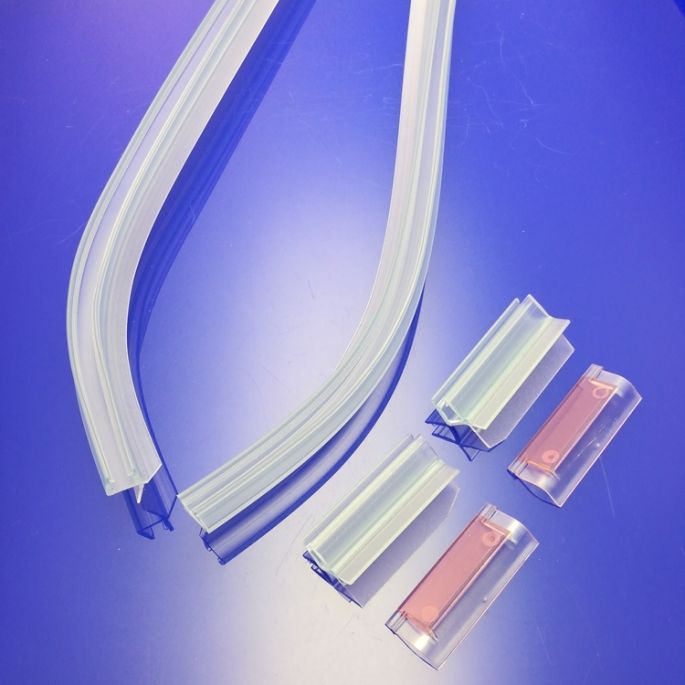 Huppe 1002, 059186 set afvoerprofielen voor 4-delige vijfhoek