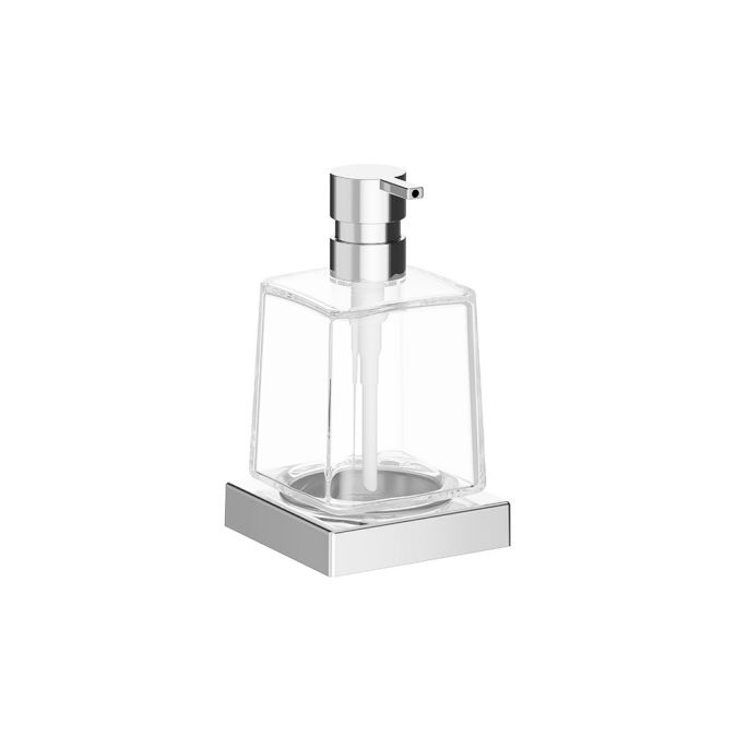 Inda Divo A15120BZ03 zeepdispenser helder glas verbronsd