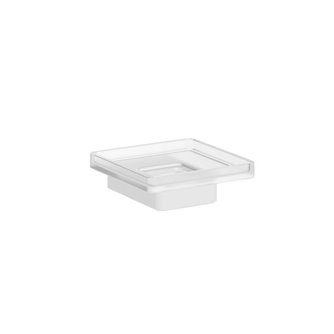 Inda Indissima A88110WM21 zeephouder met glazen schaaltje mat wit/ gesatineerd glas