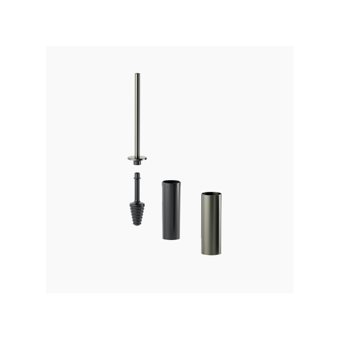 Inda MY MiniLove AV514BMB toiletborstelgarnituur wand geborsteld gun metal