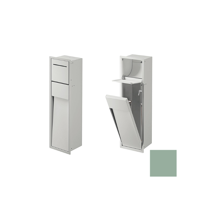 Inda MY Secret A8085BGD inbouwnis met toiletrolhouder en hygiënische douche190x660mm mat giada