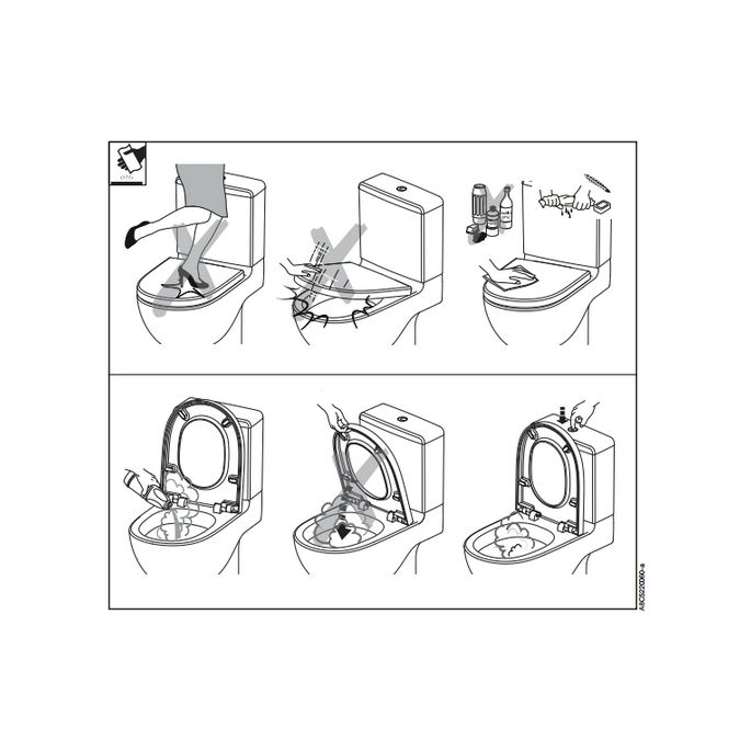 Roca Dama A801780004 toiletzitting met deksel wit
