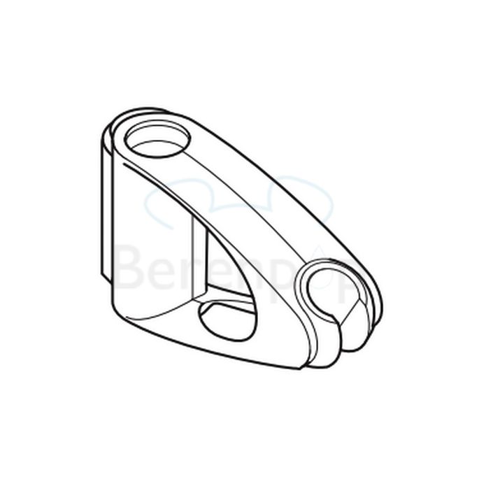 Hansgrohe 96190000 glijstuk voor Unica'D glijstang chroom