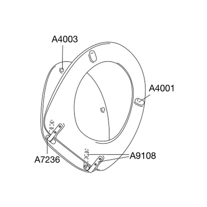 Pressalit 2000 124052-UN3999 toiletzitting met deksel manhattan