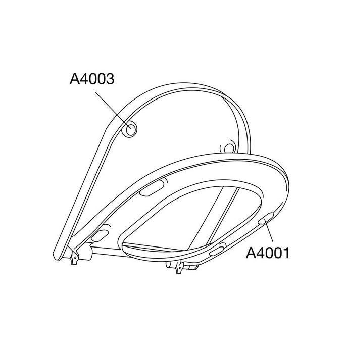 Pressalit 3 684000-D77999 toiletzitting met deksel wit