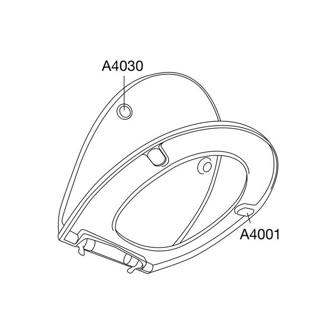 Pressalit Calmo 556273-BZ5999 toiletzitting met deksel pergamon