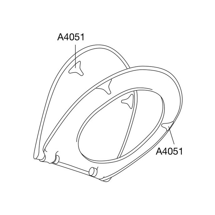 Pressalit ConCordia 544000-D05999 toiletzitting met deksel wit