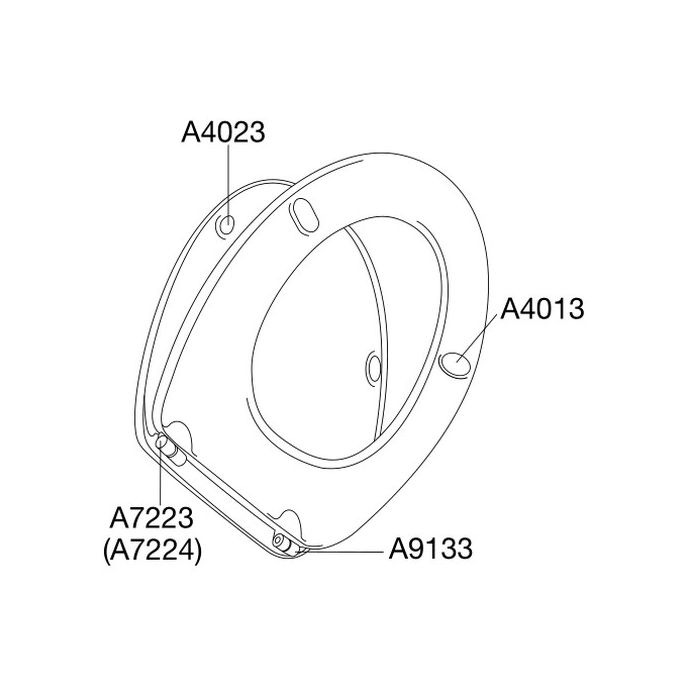 Pressalit Dania 982000-B47999 toiletzitting met deksel wit