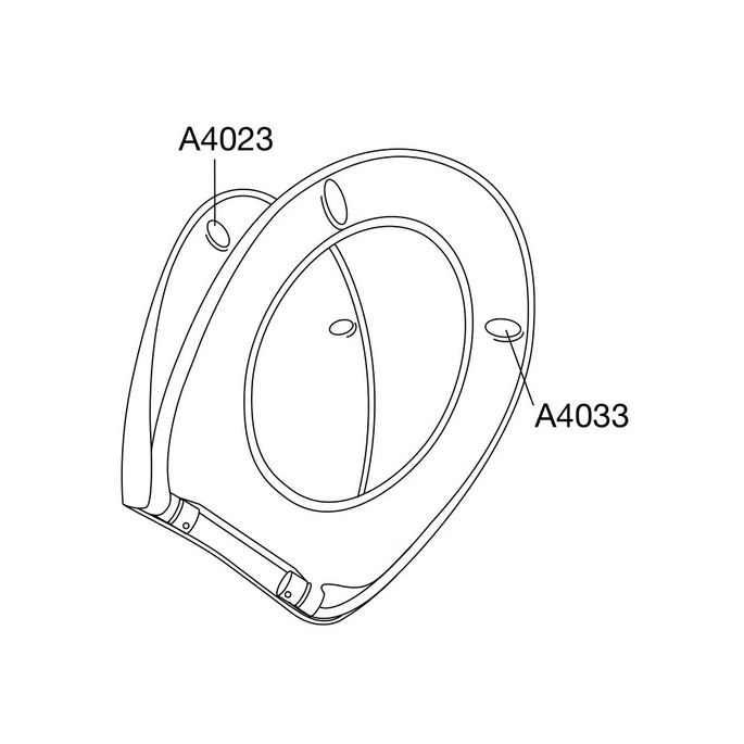 Pressalit Scandinavia PLUS 758035-D05999 toiletzitting met deksel rood