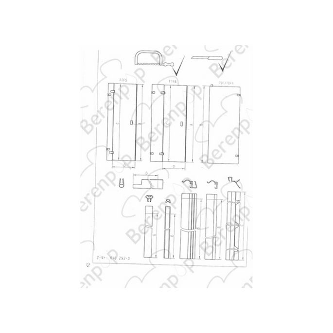 Sphinx Facette S8L41863 ( 2537266 ) compleet strippenset voor draaideur