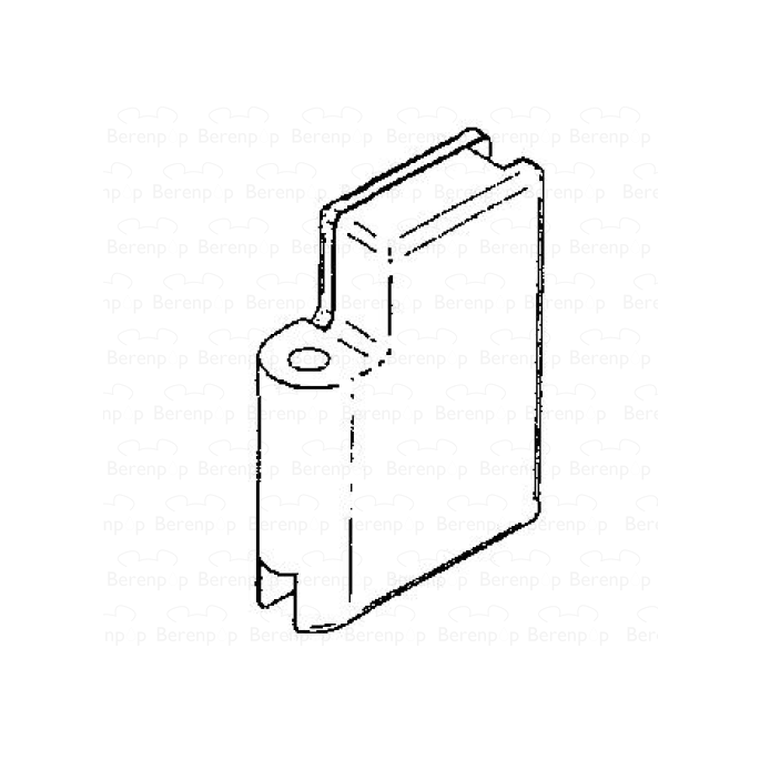 HSK Kienle E87312-3L scharnierdeel glashouder boven links, chroom *niet meer leverbaar*