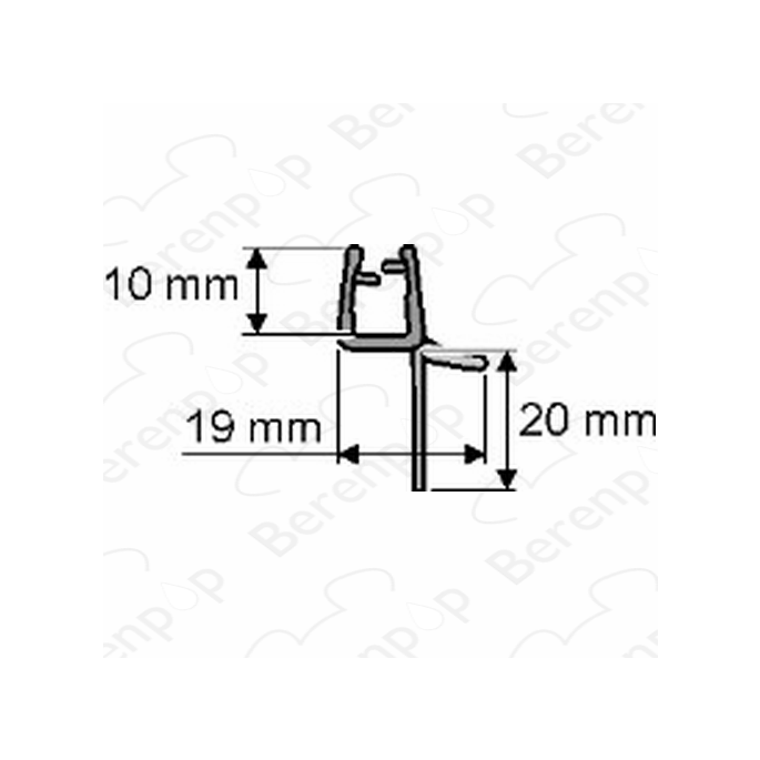 Huppe universeel 070002 afvoerprofiel 200cm / 6mm (nu alleen nog leverbaar als 2 x 100cm)