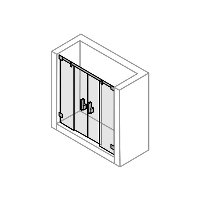 Huppe Vista pure, 066307 set geleiders *niet meer leverbaar*