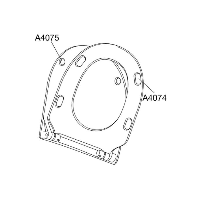 Pressalit 300 Slim 1012000-DG6999 toiletzitting met deksel wit