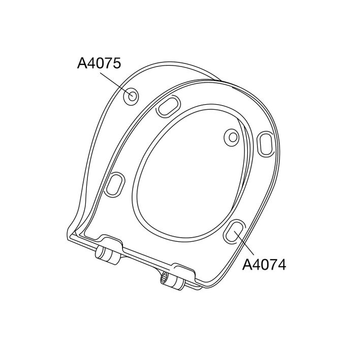 Pressalit Objecta Pro 990111-DF7999 toiletzitting met deksel zwart polygiene