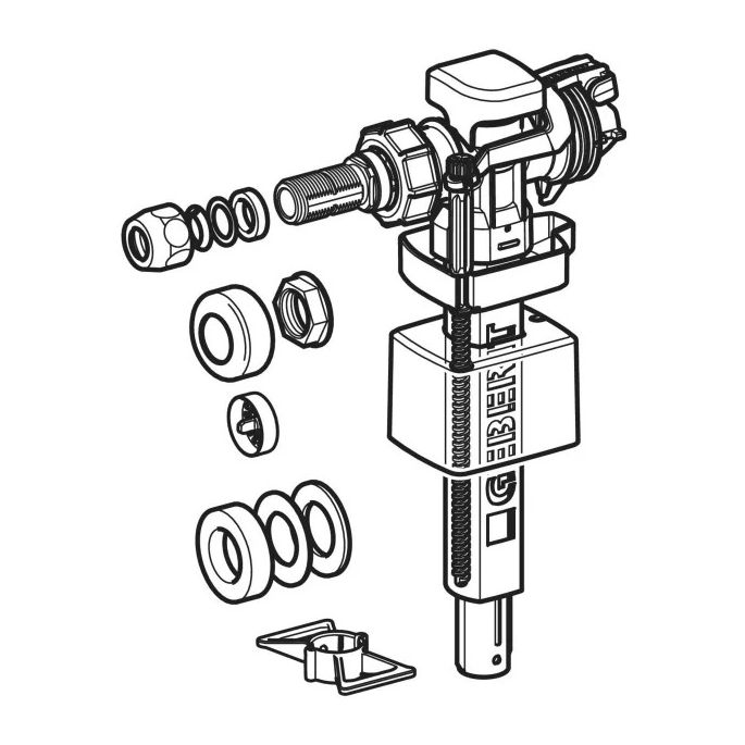 Geberit 240.714.00.5 Type 383 vlotterkraan 3/8