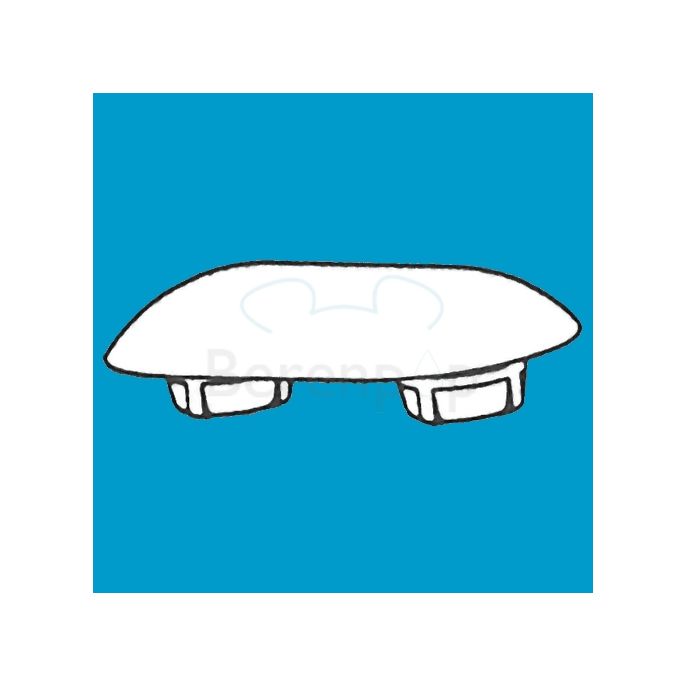 Pressalit A4001000 buffer voor zitting ovaal wit