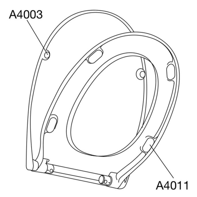 Pressalit Basic Line - UNI 1096000-D7499913 toiletzitting met deksel wit