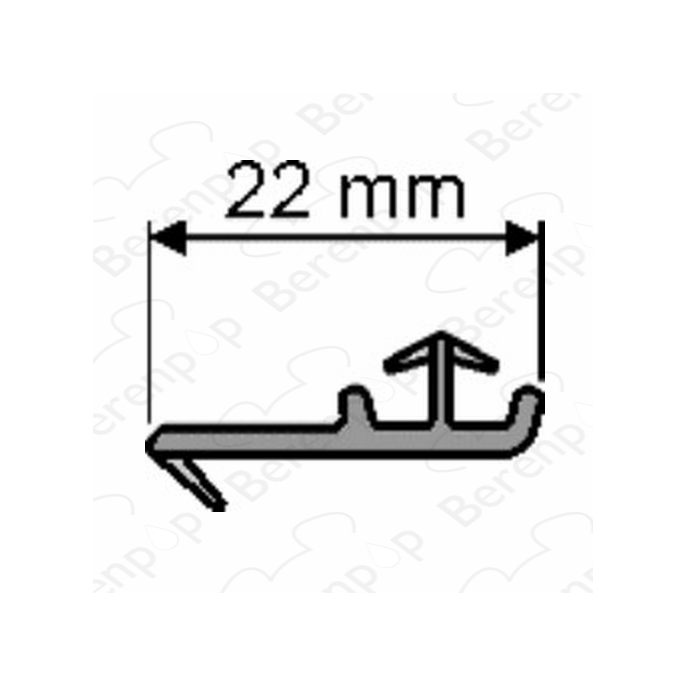 Huppe universeel 070012 afdichtingsprofiel, 199,9cm