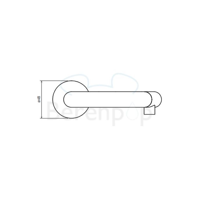 Clou Kaldur CL060500429L fonteinkraan staand (linkse versie) chroom