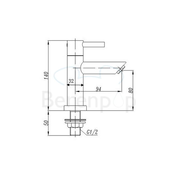 San4U 2508401 One Pack Queen (links) fonteinset wit keramiek/ chroom