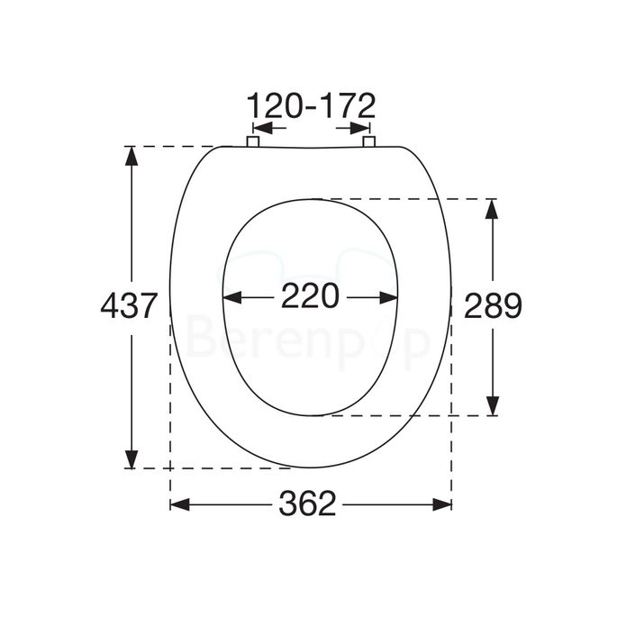 Villeroy en Boch Grangracia 88220161 set verstelbare scharnieren chroom