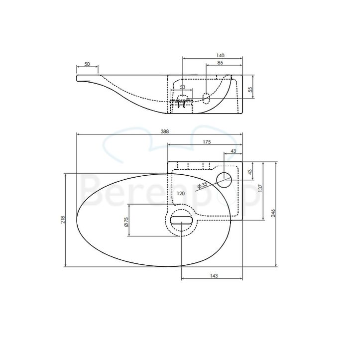 Clou First CL0303100 keramiek fontein 39cm wit