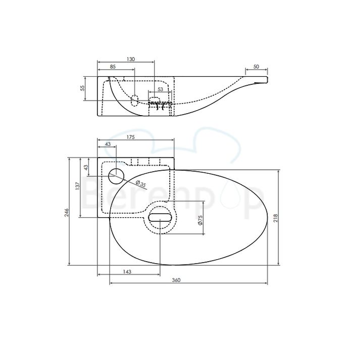 Clou First CL0303101 keramiek fontein 39cm wit