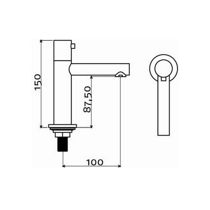 Clou Freddo 3 CL060301129 fonteinkraan staand chroom