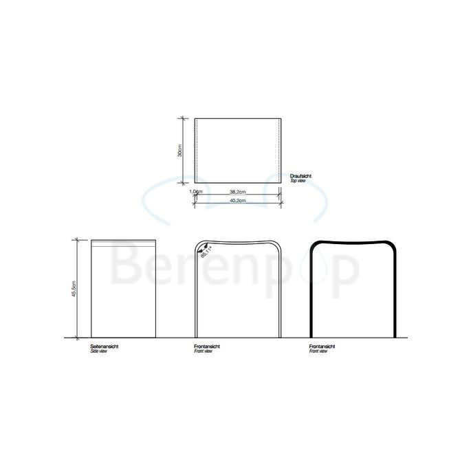 Decor Walther 0506860 DW 80 krukje acryl hoogglans zwart