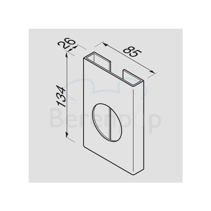 Geesa Hotel 122 houder voor hygiënische zakjes RVS gepolijst