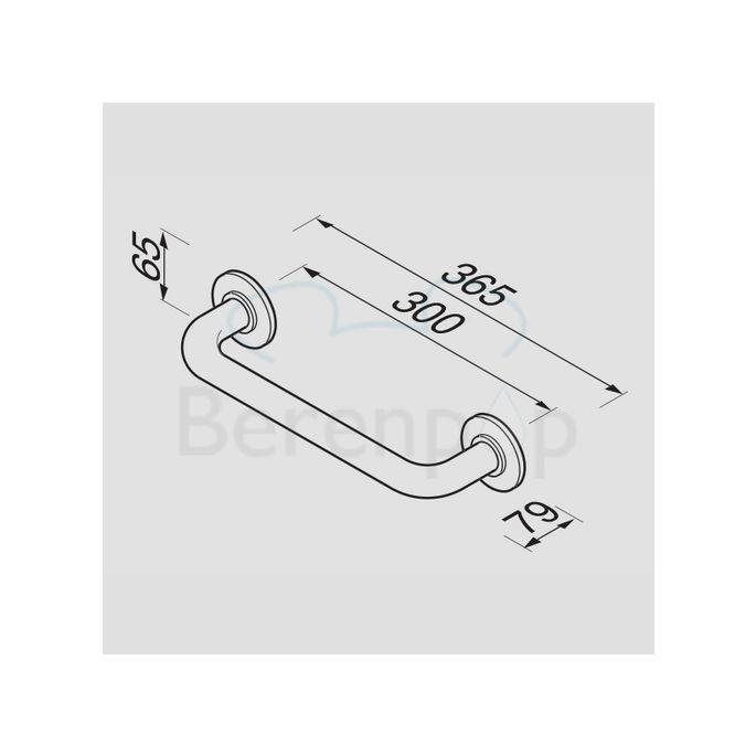 Geesa Hotel 13130 badgreep 30cm chroom