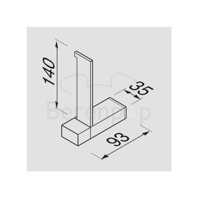 Geesa Modern Art 351202 reserverolhouder chroom