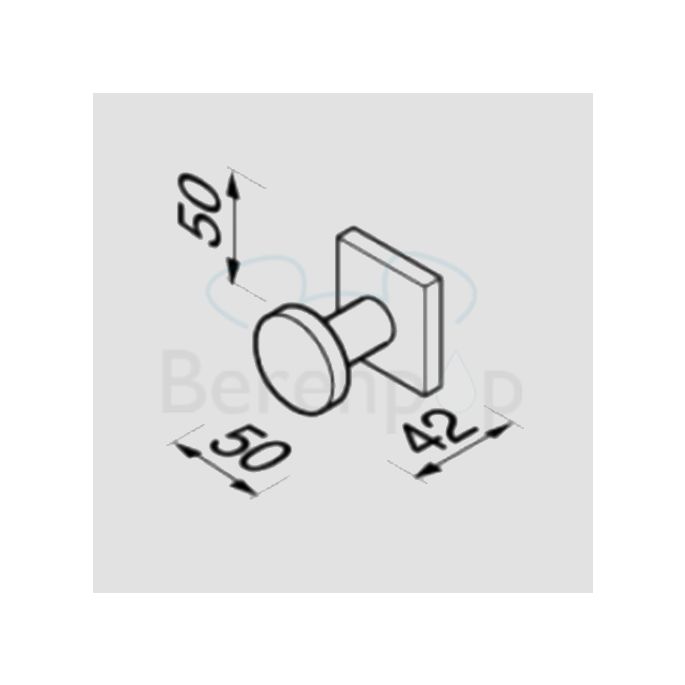 Geesa Nelio 681302 haak chroom