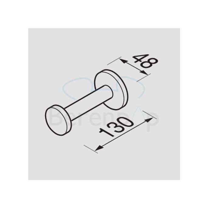 Geesa Nemox 651202 reserverolhouder chroom