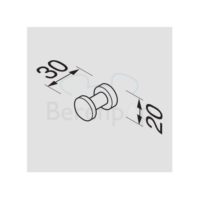 Geesa Nemox 651302 haak chroom