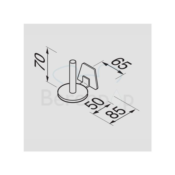 Geesa Standard 5128 reserverolhouder chroom