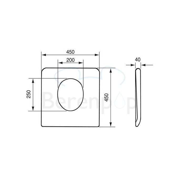 Handicare (Linido) LI0121905 zachte toiletzitting met gesloten voorzijde
