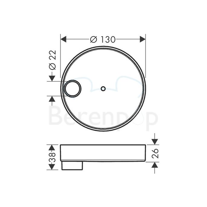 Hansgrohe Casetta'S Puro 28679000 zeepschaal voor glijstang chroom