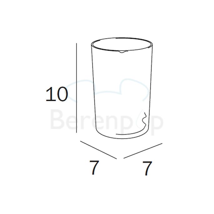 Inda Colorella - Export - Hotellerie R03600 beker extra helder transparant glas