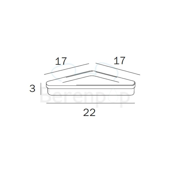 Inda Colorella - Hotellerie R04310 bakje van transparant PMMA