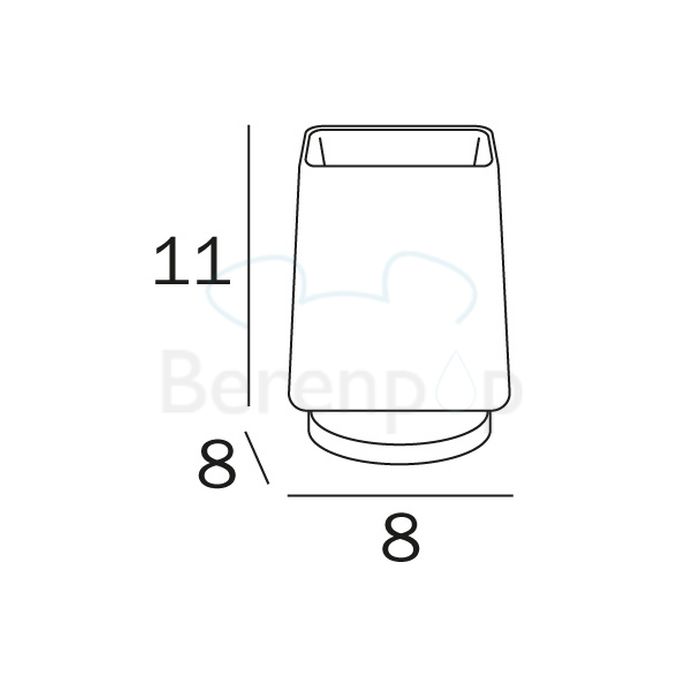Inda Divo - Mito R1510B001 beker extra helder transparant glas