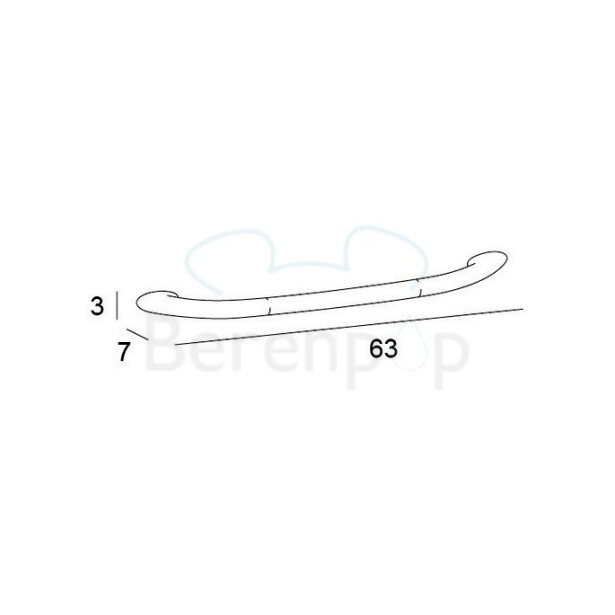 Inda Ego A1390CCR handgreep 63cm chroom